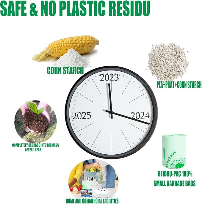 13 Gallon Compostable Tall Kitchen Trash Bags - Image 6
