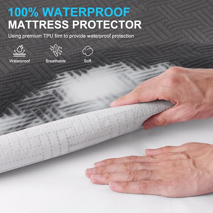Waterproof Mattress Protector Queen Size - Image 2
