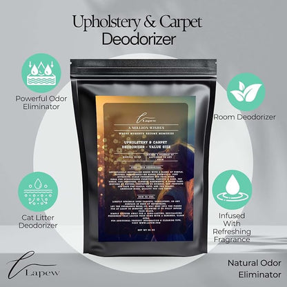 A Million Wishes Carpet Freshener Powder Refill 36 oz | Powerful Odor Eliminator - Image 3