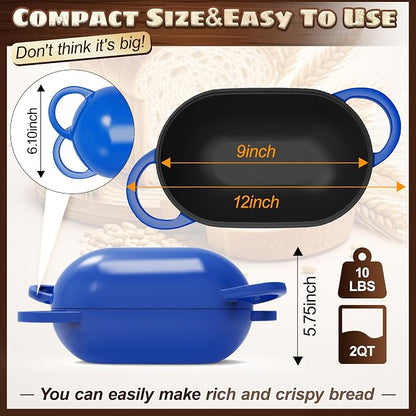 Enameled Cast Iron Oval Bread Oven - Image 7