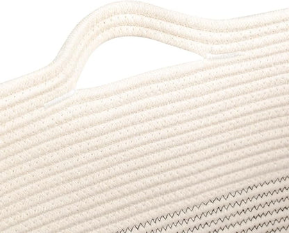 Storage Baskets for Clothes Fabric Cotton Rope Storage Basket bins - Image 9