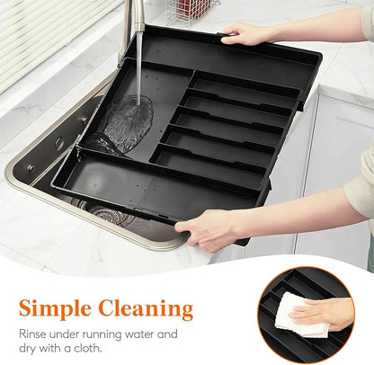 Lifewit Silverware Drawer Organizer, Expandable BPA Free Utensil Tray - Image 9