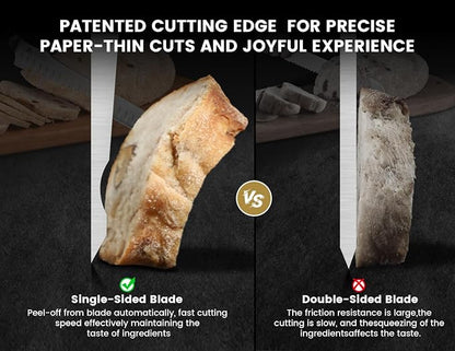 CoquusAid Bread Knife for Homemade Bread, 10.6 Inch Multifunction Serrated Knife - Image 4