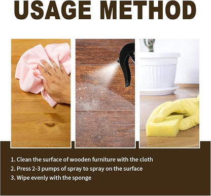 MOODTALK Beeswax Spray Furniture Polish, Wood Cleaner, Wood Floor Polish - Image 8