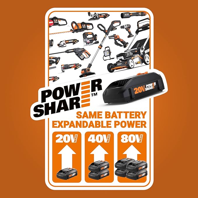 WORX WX030L 20V Power Share Cordless Cube Vac Compact Vacuum - Image 8