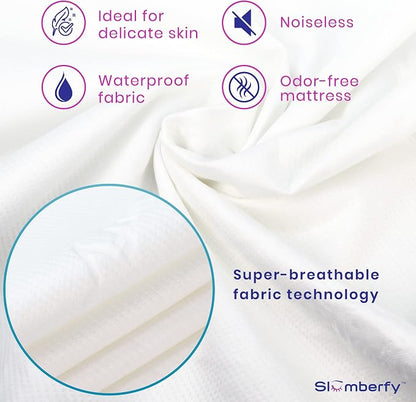 Waterproof Mattress Protector by Slumberfy | Hypoallergenic Bamboo Mattress - Image 4