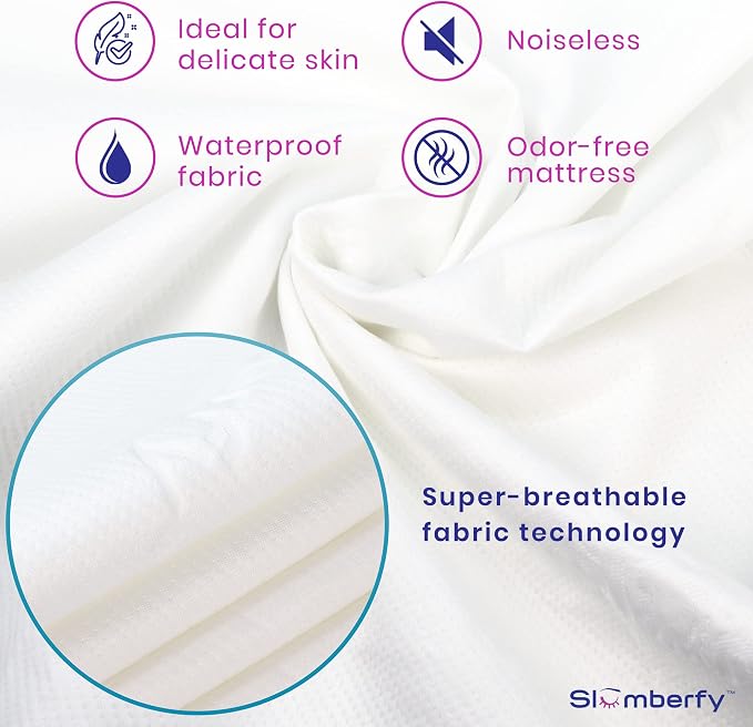 Waterproof Mattress Protector by Slumberfy | Hypoallergenic Viscose Made from - Image 4