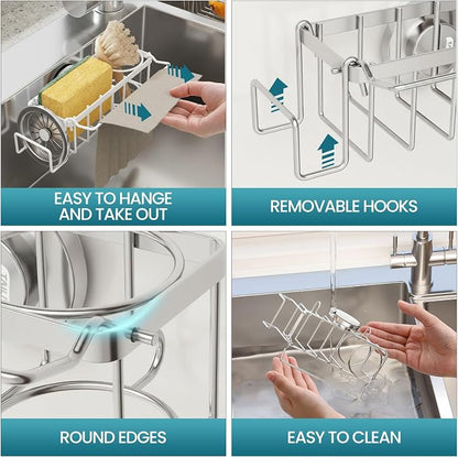 TAILI 4-in-1 Sponge Holder for Kitchen Sink - Image 5