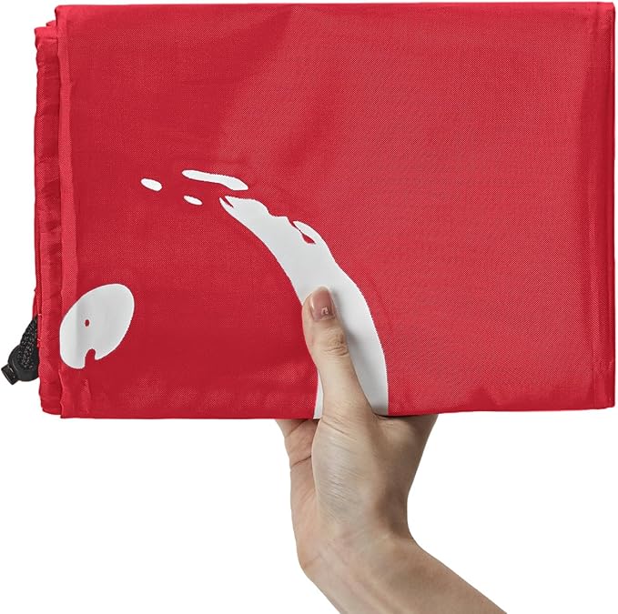 HOMEST 2 Pack XL Wash Me Travel Laundry Bag, Dirty Garments Organizer, Large Enough to Hold 4 Loads of Clothes, Easy Fit a Hamper or Clothing Basket, Black and Red