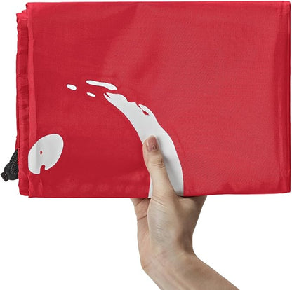 HOMEST 2 Pack XL Wash Me Travel Laundry Bag, Dirty Garments Organizer, Large Enough to Hold 4 Loads of Clothes, Easy Fit a Hamper or Clothing Basket, Black and Red