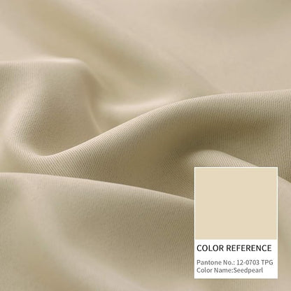 BGment Beige Blackout Curtains 63 Inches Length - Image 7