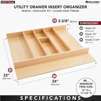 Rev-A-Shelf Trim-to-Fit Shallow Drawer Organizer - Image 4