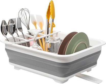 Tiawudi Collapsible Dish Drying Rack, Pop Up Dinnerware Drainer, Portable Plate by Tiawudi