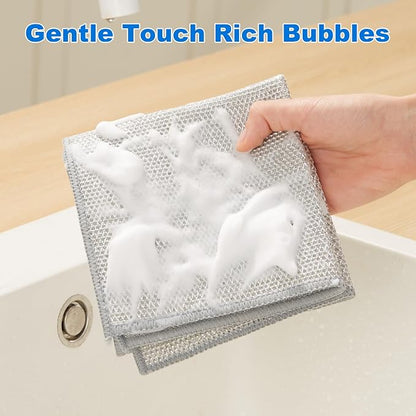 JOYMOOP Dual-Sided Silver Microfiber Cleaning Cloth, Reusable Non-Scratch - Image 6