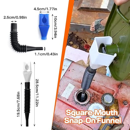 10Pcs Funnels for Automotive Use, Automotive Funnels Set, Wide Mouth Fuel Funnel - Image 6