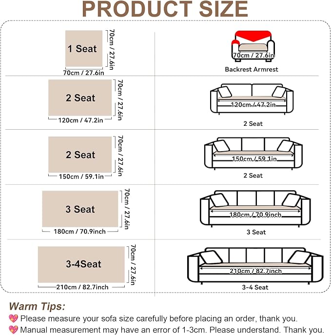 OTOB Pet Couch Covers for 3 Cushion Couch Sofa, Washable & Non Slip Fuzzy Plush - Image 8