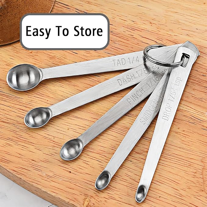 3PCS 1/4 Teaspoon Single Tiny Measuring Spoon, Small Individual Stainless Steel - Image 4