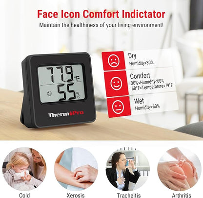 ThermoPro TP157 3 Pack Hygrometer Indoor Thermometer - Image 5