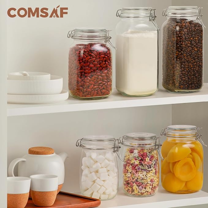 ComSaf Airtight Glass Canister Set of 3 - Image 5
