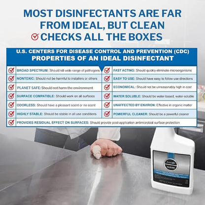 PermaSafe CLEAN, All-Purpose Hospital Disinfectant Cleaner; No Rinse, Soft & - Image 3