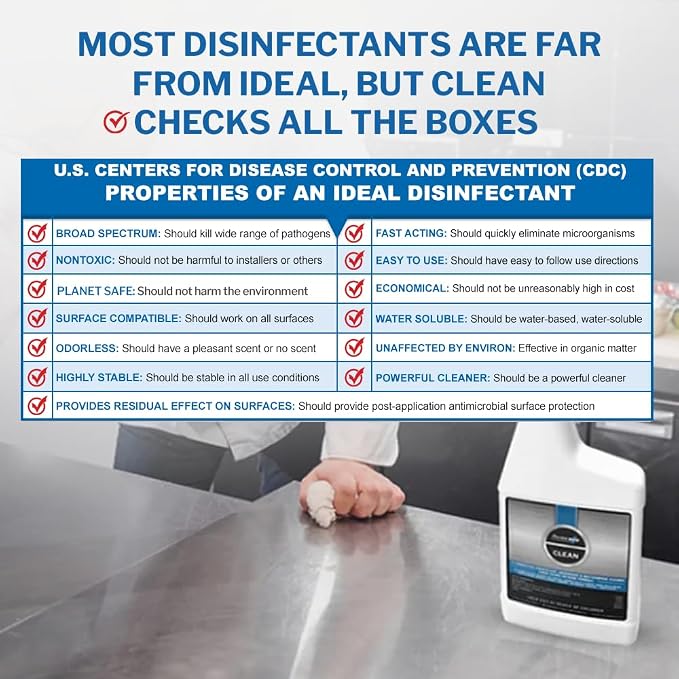 PermaSafe CLEAN, All-Purpose Hospital Disinfectant Cleaner; No Rinse, Soft & - Image 4
