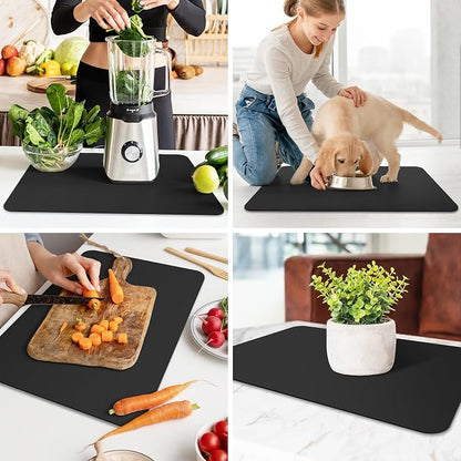 WISELIFE Dish Drying Mat Super Absorbent Drying Mat Large Dish Drying Mats - Image 7