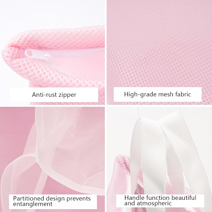 laundry bag with handles mesh laundry bags washing machine laundry totes travel - Image 3