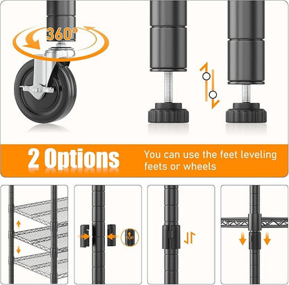 Himimi 5 Tier Wire Shelving - Image 8