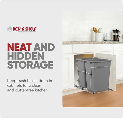 Rev-A-Shelf Double Pullout Trash Can - Image 5