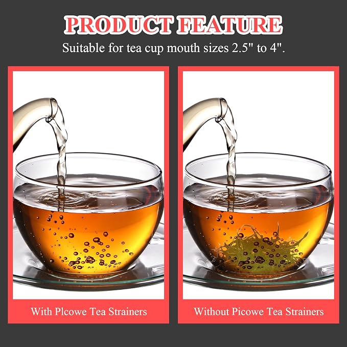 Bonsicoky 2 Pack Tea Strainer Bowl, Stainless Steel Loose Leaf Tea Filter - Image 4