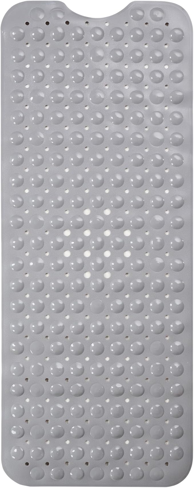 ENKOSI Large Non Slip Bathtub & Shower Mat - Extra Long 40 x 16 Inch, Anti Slip Bathmats for Bathroom Tub (40x16 Grey 1-Pack)