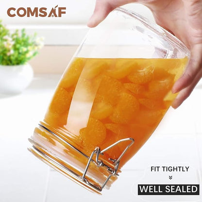 ComSaf Airtight Glass Canister Set of 3 - Image 8