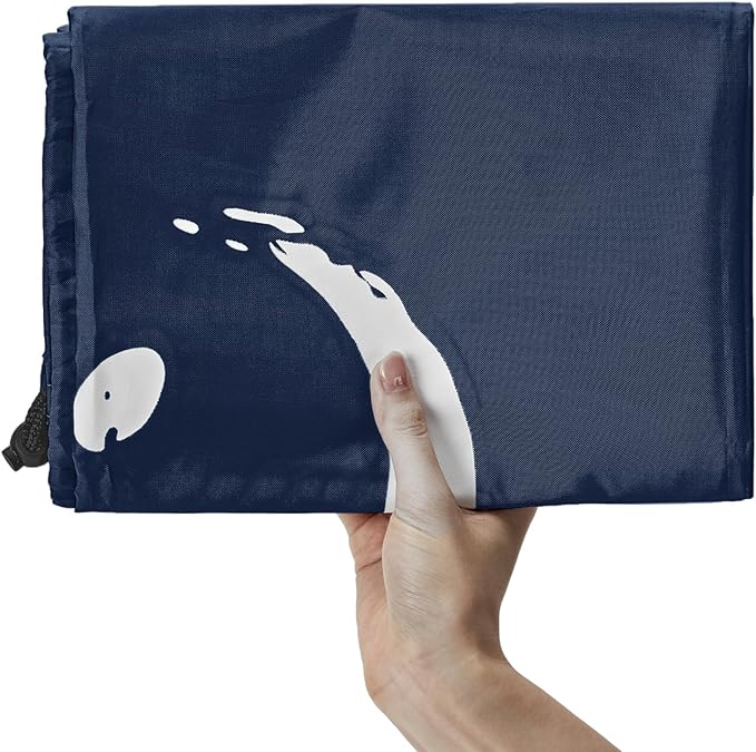 HOMEST 2 Pack XL Wash Me Travel Laundry Bag, Dirty Garments Organizer, Large Enough to Hold 4 Loads of Clothes, Easy Fit a Hamper or Clothing Basket, Azure and Blue