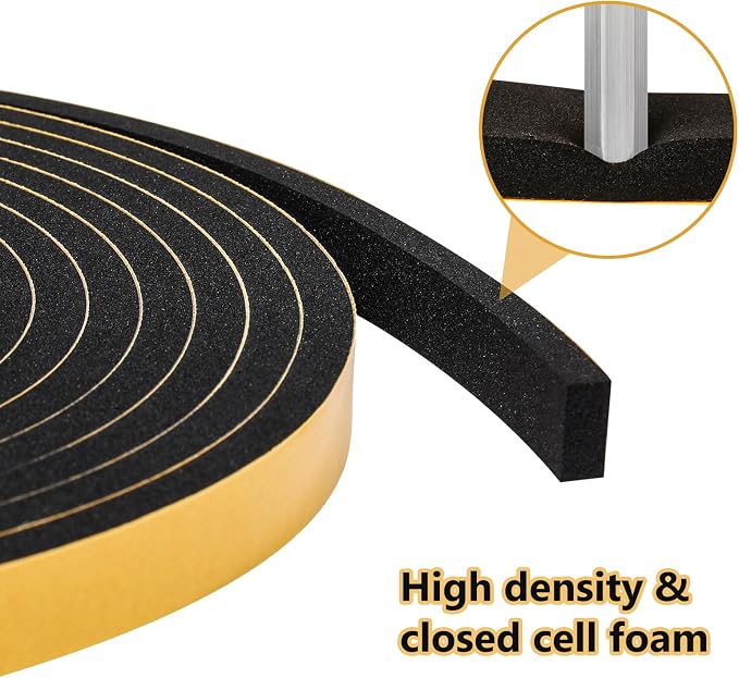 Weather Stripping Door Seal Strip, Strong Adhesive, Lightproof, Soundproof - Image 5