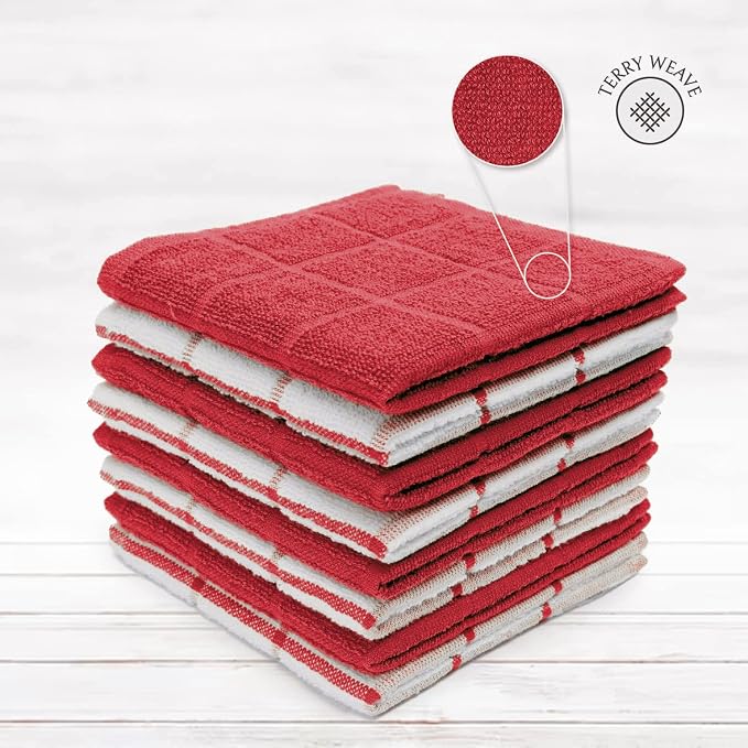 100% Cotton Kitchen Towels and dishcloths Sets, Super Soft & Absorbent - Image 2