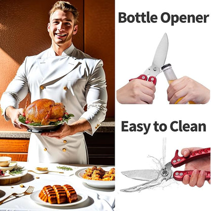 Heavy Duty Poultry Shears Scissors, Kitchen Shears - Image 6