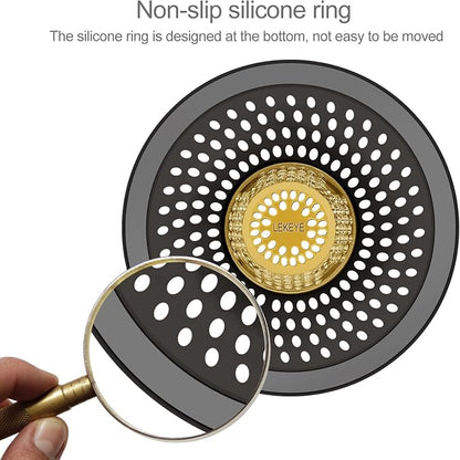 LKEYE Shower Drain Hair Catcher/Bathroom Drain Cover/Bathtub Drain - Image 4