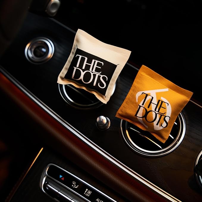 THEDOTS Series Sicilian Orange Car Vent Clip, Fabric Sachet Air Freshener - Image 4
