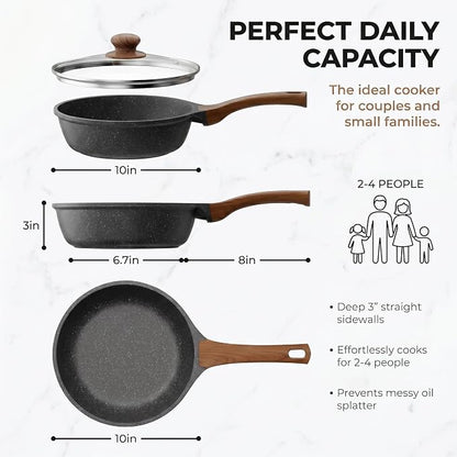 YASHE 10 Inch Nonstick Saute Pan - Image 2