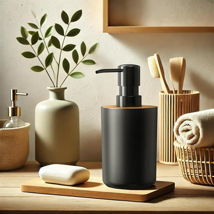 Soap Dispenser for Bathroom and Kitchen, 12oz Modern Minimalist Style Plastic - Image 5