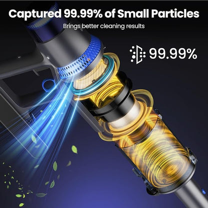 V25 Cordless Vacuum Cleaner, 680W 60Kpa Powerful Stick Vacuum - Image 7