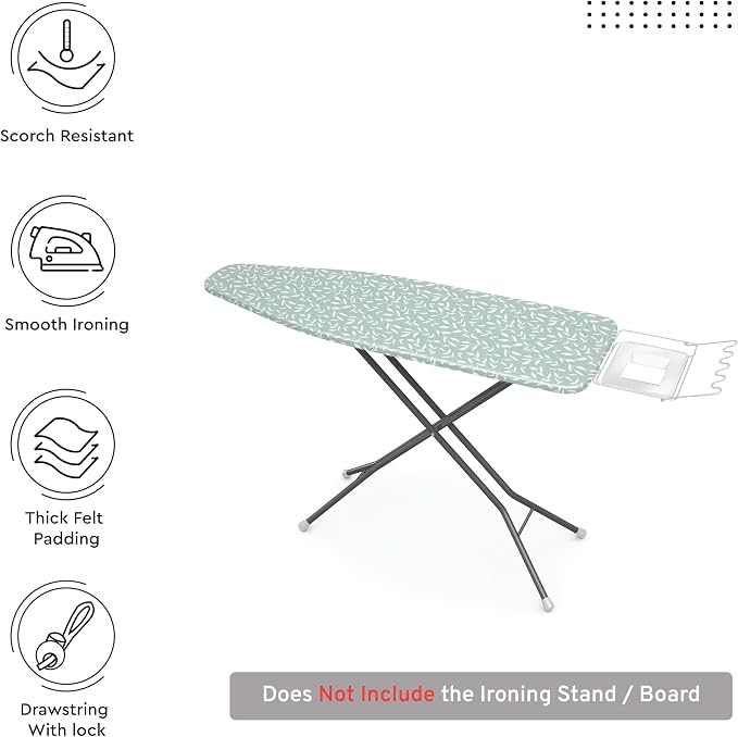 Encasa XO Ironing Board Cover and Pad 42"x14" - Image 3