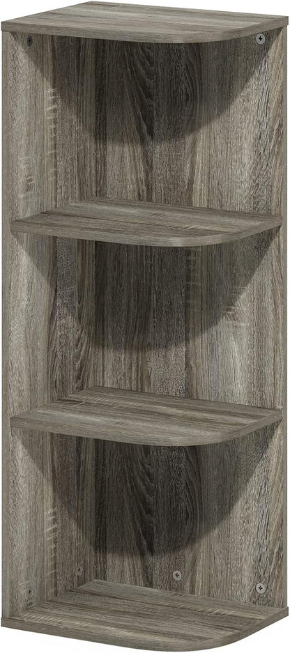 Furinno PASIR Book Shelf, 3-Tier Corner Bookshelf by Furinno-FitsYourSpaceFitsYourBudget