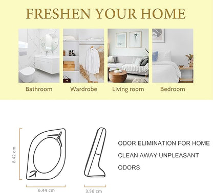 Air Freshener for Home, 4 Pack, Odor Eliminator for Small Area Closets Bathroom - Image 3