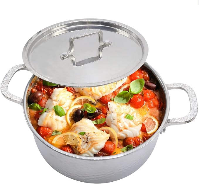 Vivicreate Tri-Ply Stainless Steel Stockpot – Deep Cooking Pot by Vivicreate
