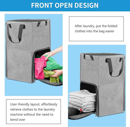 Laundry Backpack Bag, Bukere Extra Large 2 in 1 Laundry Hamper Basket - Image 5