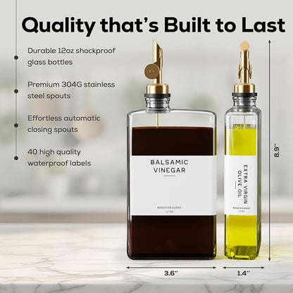 Glass Olive Oil Dispenser Bottle - Image 3
