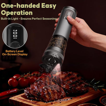 Electric Salt and Pepper Grinder Set - Image 4