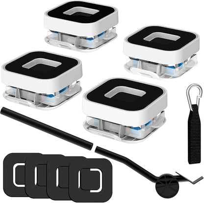 New Upgraded Furniture Sliders for Hard Floors & Carpets, 2-in-1 Furniture by KissCore