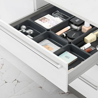 Kutesna 6 PCS Large Plastic Drawer Organizer, Versatile Plastic Storage Bins - Image 6